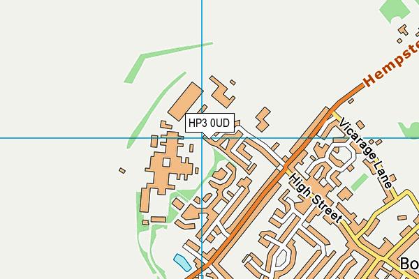 HP3 0UD map - OS VectorMap District (Ordnance Survey)