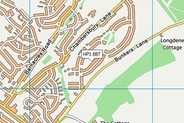 HP3 8BT map - OS VectorMap District (Ordnance Survey)