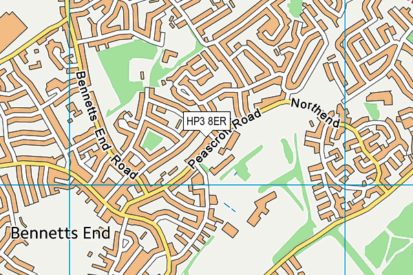 Hobbs Hill Wood Primary School map (HP3 8ER) - OS VectorMap District (Ordnance Survey)