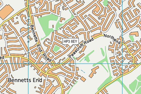 HP3 8EY map - OS VectorMap District (Ordnance Survey)