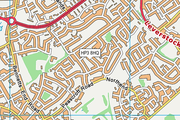 HP3 8HQ map - OS VectorMap District (Ordnance Survey)