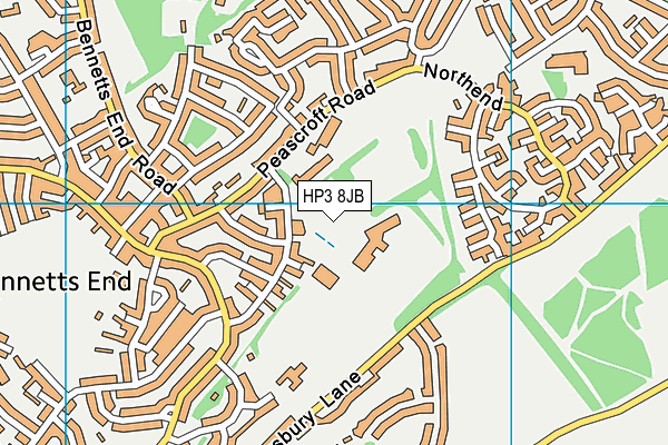 Longdean School map (HP3 8JB) - OS VectorMap District (Ordnance Survey)
