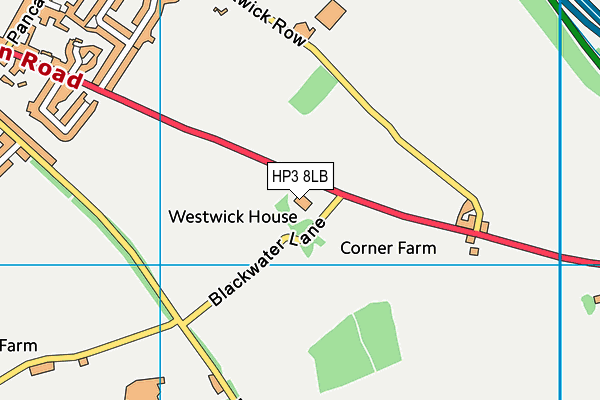 HP3 8LB map - OS VectorMap District (Ordnance Survey)