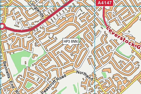 HP3 8NN map - OS VectorMap District (Ordnance Survey)