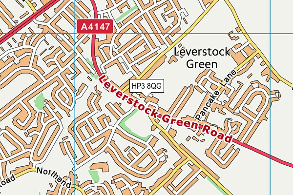 Leverstock Green Sports Field map (HP3 8QG) - OS VectorMap District (Ordnance Survey)