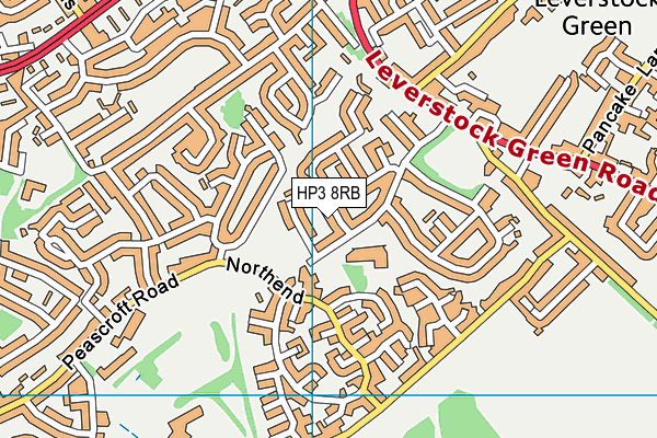 HP3 8RB map - OS VectorMap District (Ordnance Survey)