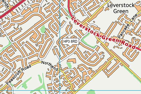 HP3 8RD map - OS VectorMap District (Ordnance Survey)