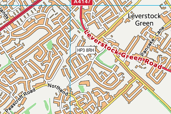 HP3 8RH map - OS VectorMap District (Ordnance Survey)