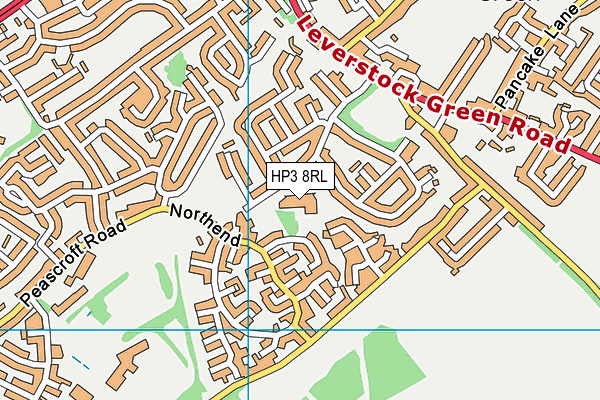 HP3 8RL map - OS VectorMap District (Ordnance Survey)