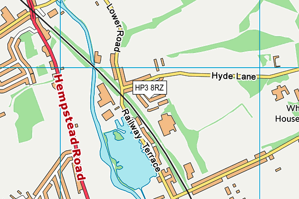 HP3 8RZ map - OS VectorMap District (Ordnance Survey)