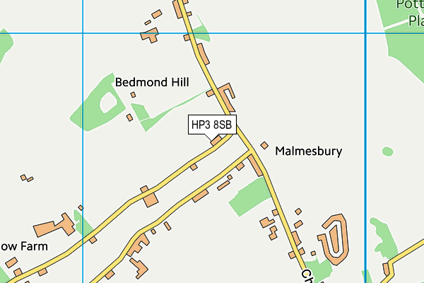 HP3 8SB map - OS VectorMap District (Ordnance Survey)