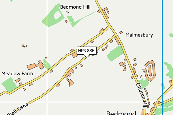 HP3 8SE map - OS VectorMap District (Ordnance Survey)