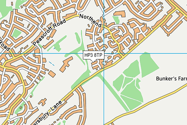 HP3 8TP map - OS VectorMap District (Ordnance Survey)