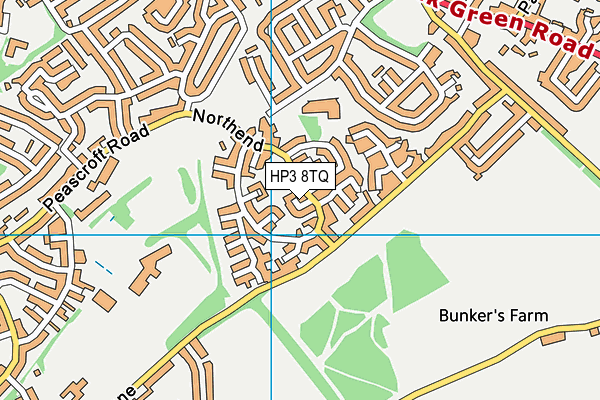 HP3 8TQ map - OS VectorMap District (Ordnance Survey)
