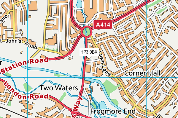 HP3 9BX map - OS VectorMap District (Ordnance Survey)