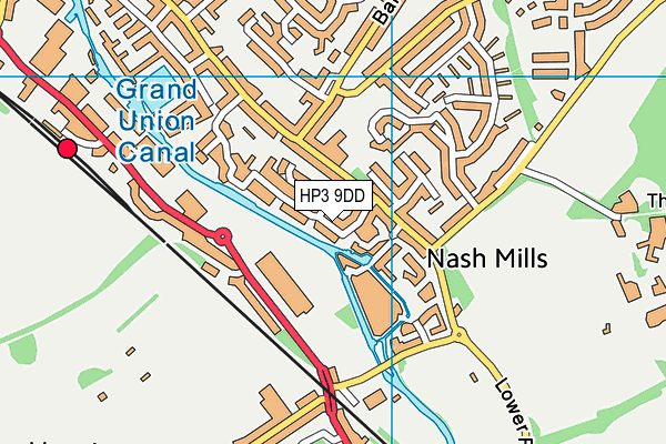 HP3 9DD map - OS VectorMap District (Ordnance Survey)