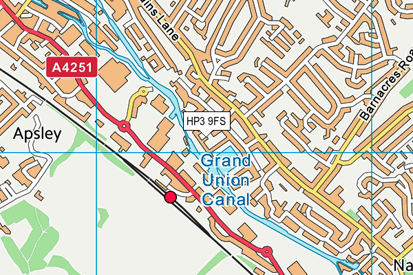 HP3 9FS map - OS VectorMap District (Ordnance Survey)