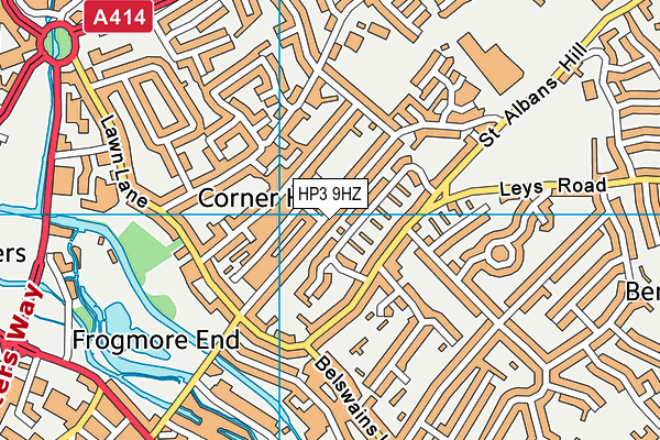 HP3 9HZ map - OS VectorMap District (Ordnance Survey)