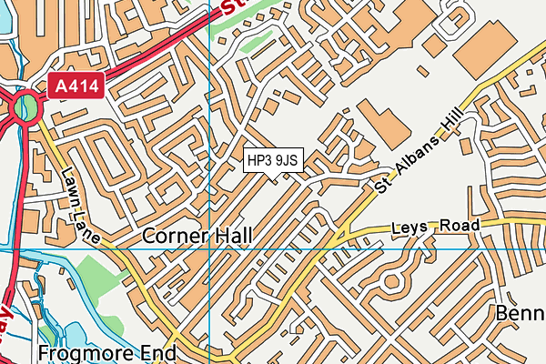 HP3 9JS map - OS VectorMap District (Ordnance Survey)