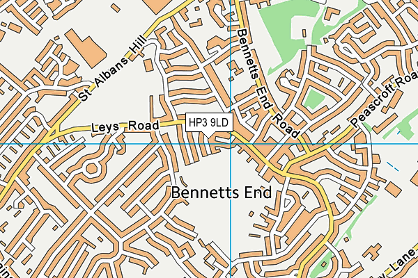 HP3 9LD map - OS VectorMap District (Ordnance Survey)