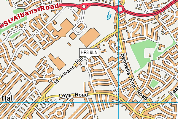 Lime Walk Primary School map (HP3 9LN) - OS VectorMap District (Ordnance Survey)