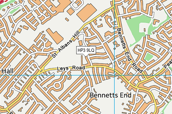 HP3 9LQ map - OS VectorMap District (Ordnance Survey)