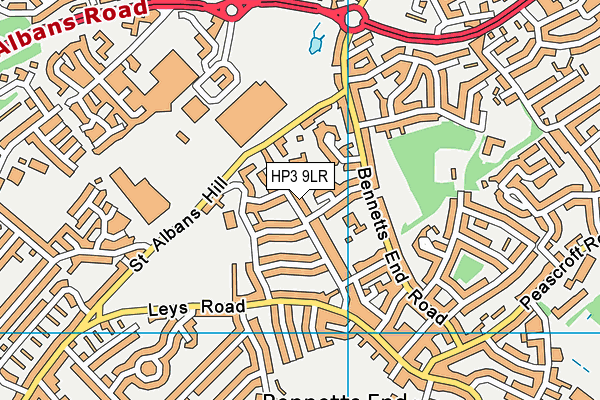 HP3 9LR map - OS VectorMap District (Ordnance Survey)