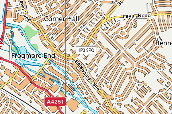 HP3 9PQ map - OS VectorMap District (Ordnance Survey)