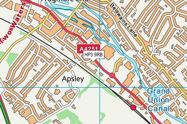 HP3 9RB map - OS VectorMap District (Ordnance Survey)