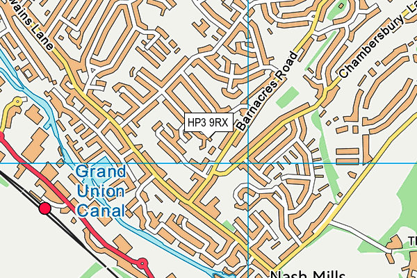 HP3 9RX map - OS VectorMap District (Ordnance Survey)