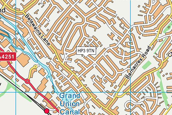 HP3 9TN map - OS VectorMap District (Ordnance Survey)