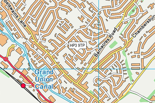 HP3 9TP map - OS VectorMap District (Ordnance Survey)