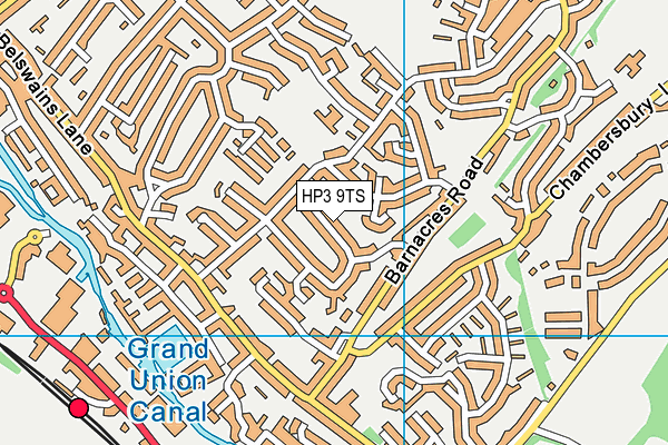 HP3 9TS map - OS VectorMap District (Ordnance Survey)