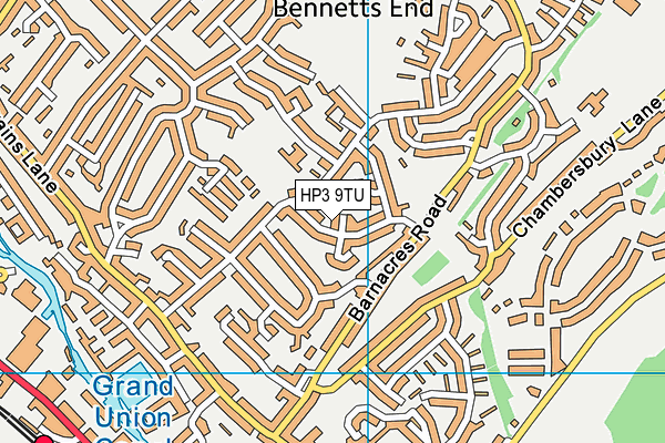 HP3 9TU map - OS VectorMap District (Ordnance Survey)