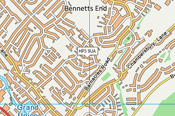 HP3 9UA map - OS VectorMap District (Ordnance Survey)
