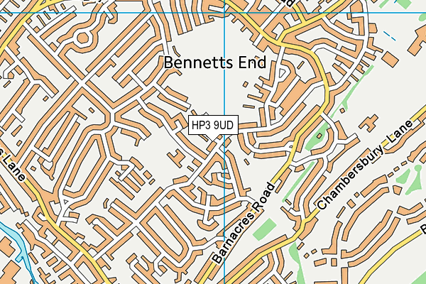 HP3 9UD map - OS VectorMap District (Ordnance Survey)