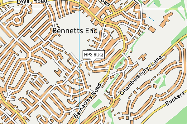 HP3 9UQ map - OS VectorMap District (Ordnance Survey)