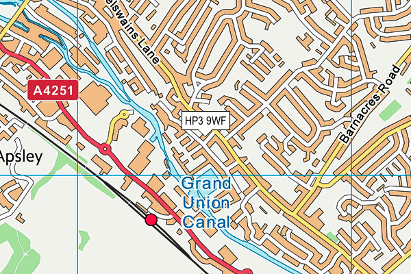 HP3 9WF map - OS VectorMap District (Ordnance Survey)