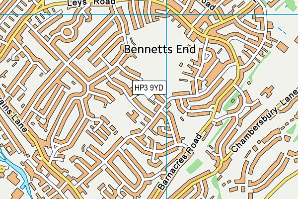 HP3 9YD map - OS VectorMap District (Ordnance Survey)