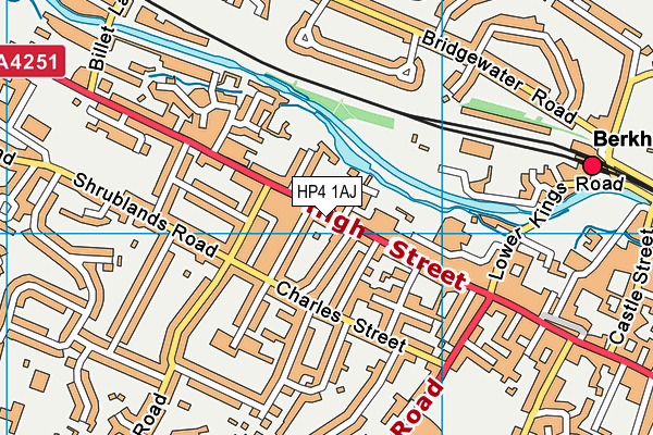 HP4 1AJ map - OS VectorMap District (Ordnance Survey)