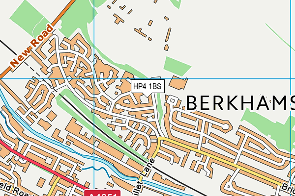 HP4 1BS map - OS VectorMap District (Ordnance Survey)
