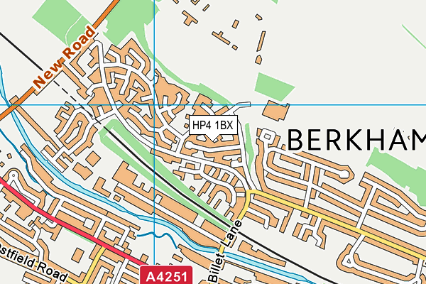 HP4 1BX map - OS VectorMap District (Ordnance Survey)