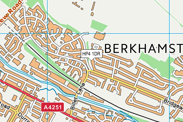 HP4 1DR map - OS VectorMap District (Ordnance Survey)