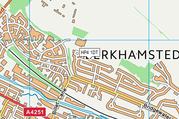 HP4 1DT map - OS VectorMap District (Ordnance Survey)