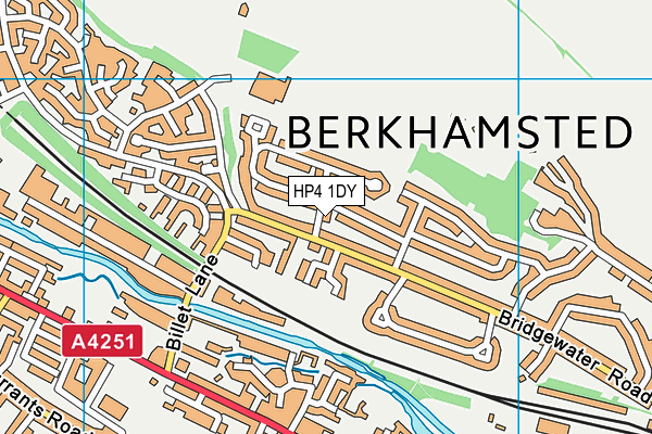 HP4 1DY map - OS VectorMap District (Ordnance Survey)