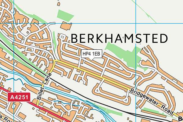HP4 1EB map - OS VectorMap District (Ordnance Survey)