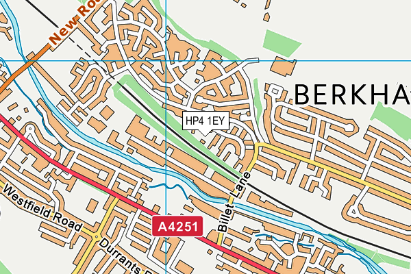 HP4 1EY map - OS VectorMap District (Ordnance Survey)