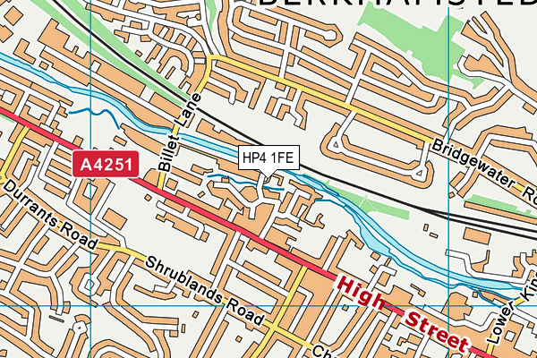 HP4 1FE map - OS VectorMap District (Ordnance Survey)