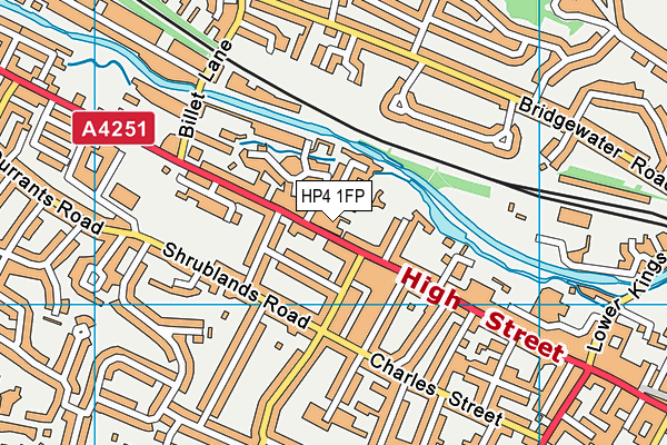 HP4 1FP map - OS VectorMap District (Ordnance Survey)