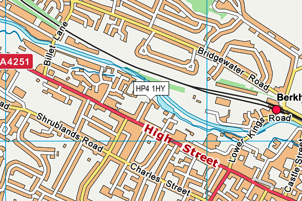 HP4 1HY map - OS VectorMap District (Ordnance Survey)